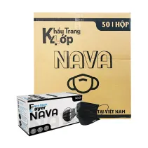 Khẩu Trang Y Tế 4 Lớp Nava Đen